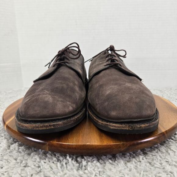Allen Edmonds Mens 10.5 3E Wide Surrey Brown Nubuck Weatherproof Derby Oxford main image 9